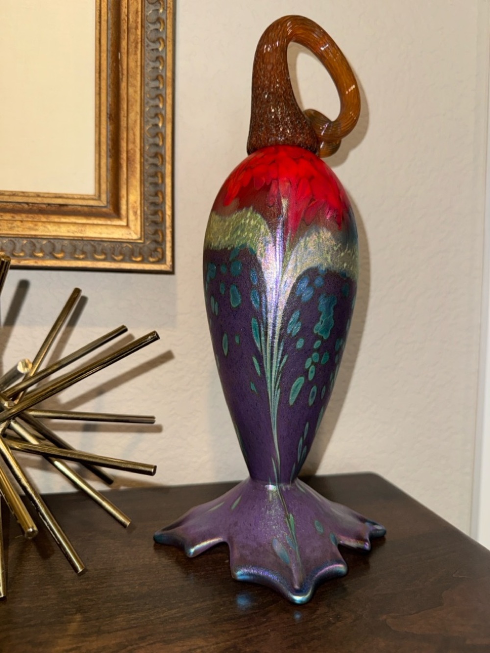 Hand Blown Art Glass~ Signed by artist Jack Pine
